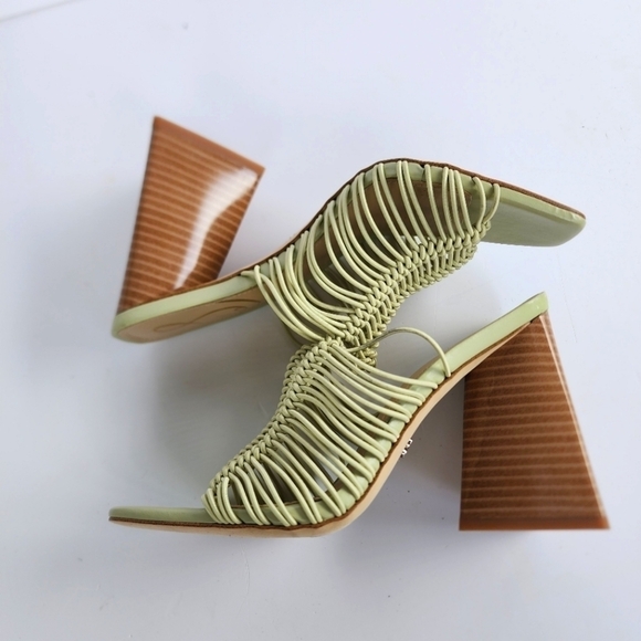 NEW Sam Edelman Laurette Light Green Block Heel Mule Sandal Size 6.5 - Picture 13 of 13